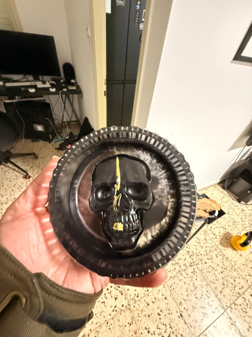 Пепельница череп ручной работы